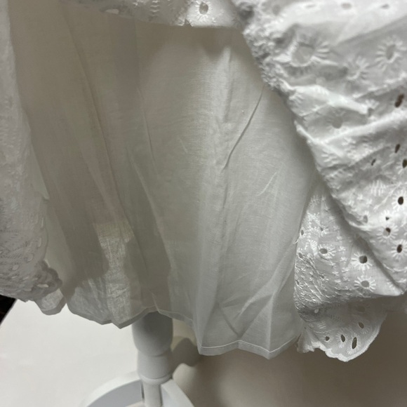 White Eyelet Ruffle Dress - Picture 6 of 6